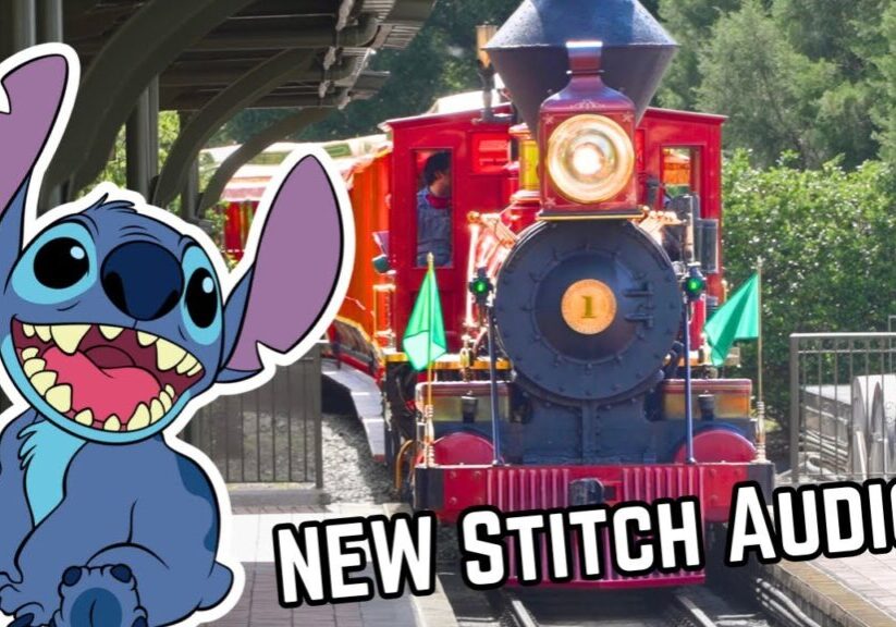[4K] Walt Disney World Railroad - Backwards w/ STITCH! -