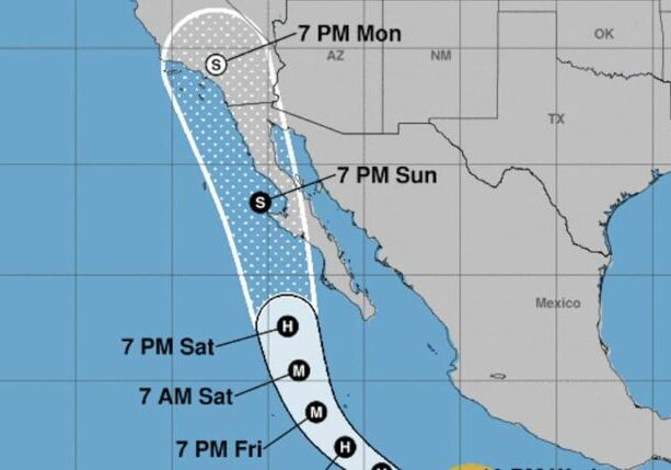 A tropical storm is heading toward Disney... land?