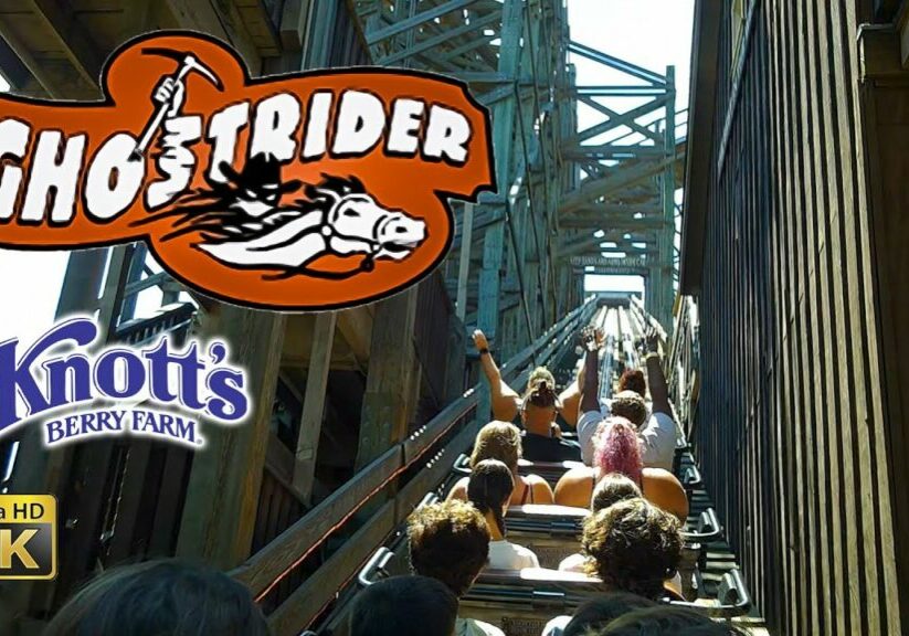 August 2022 Ghost Rider Roller Coaster On Ride 4K POV