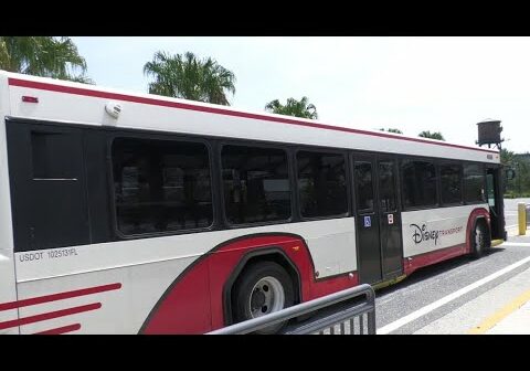 Disney World Bus Ride to Disney Springs from Disney's Beach