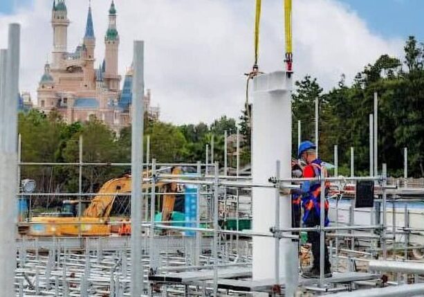 Disney's new Spider-Man coaster hits construction milestone
