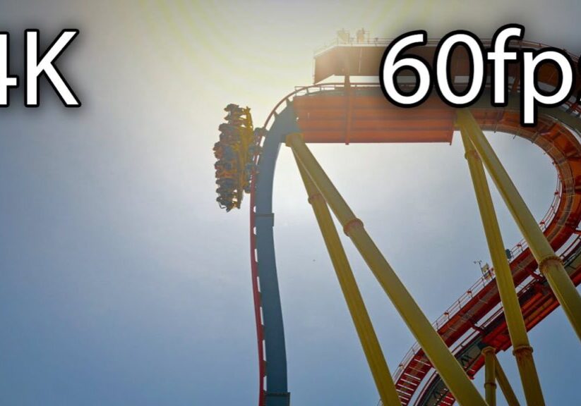 Dr. Diabolical's Cliffhanger 4K off-ride B-Roll @60fps Six Flags Fiesta