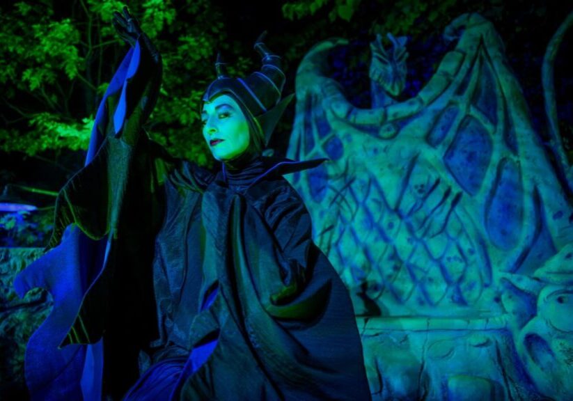 Maleficent at Oogie Boogie Bash at Disney California Adventure Park
