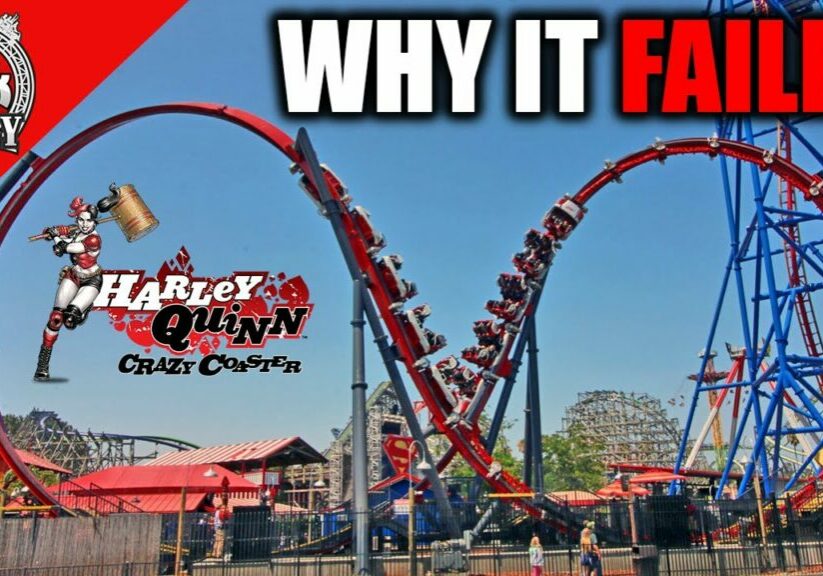 FAILED Roller Coasters: Harley Quinn Crazy Coaster at Six Flags