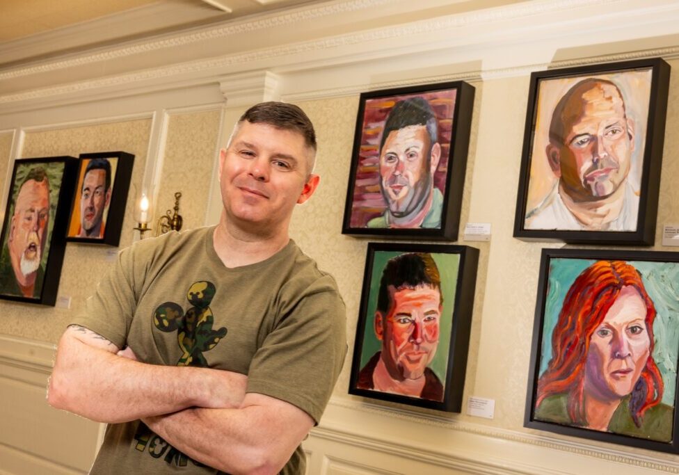 Veteran Portraits at EPCOT George Bush