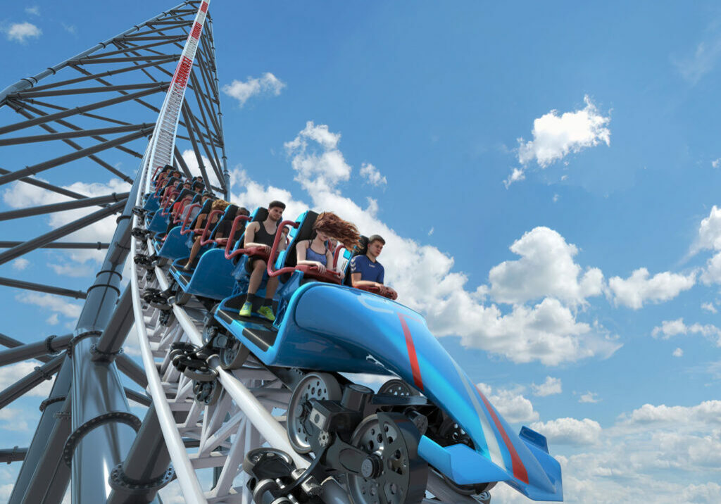 Base Pillars Installed For 420ft Rear Spike On Top Thrill 2 At Cedar Point, Here Is How It Currently Looks!