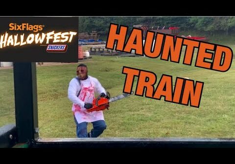 HAUNTED TRAIN AT SIX FLAGS FRIGHT FEST