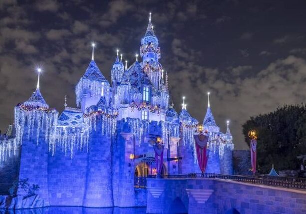 It looks like a rainy Christmas at Disneyland this year