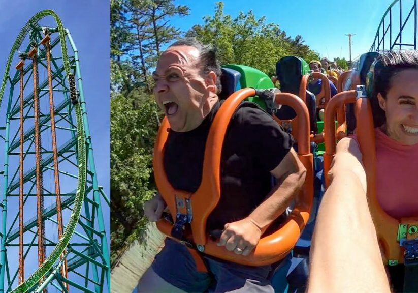 Kingda Ka World&#39;s Tallest & 2nd Fastest Roller Coaster! Multi-Angle