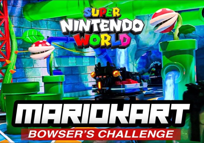 Mario Kart Bowser's Challenge FULL RIDE [4K] + AR Super