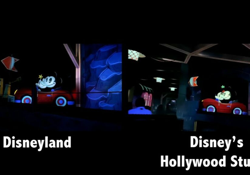 Mickey and Minnie's Runaway Railway — Side-by-Side Comparison — Disneyland