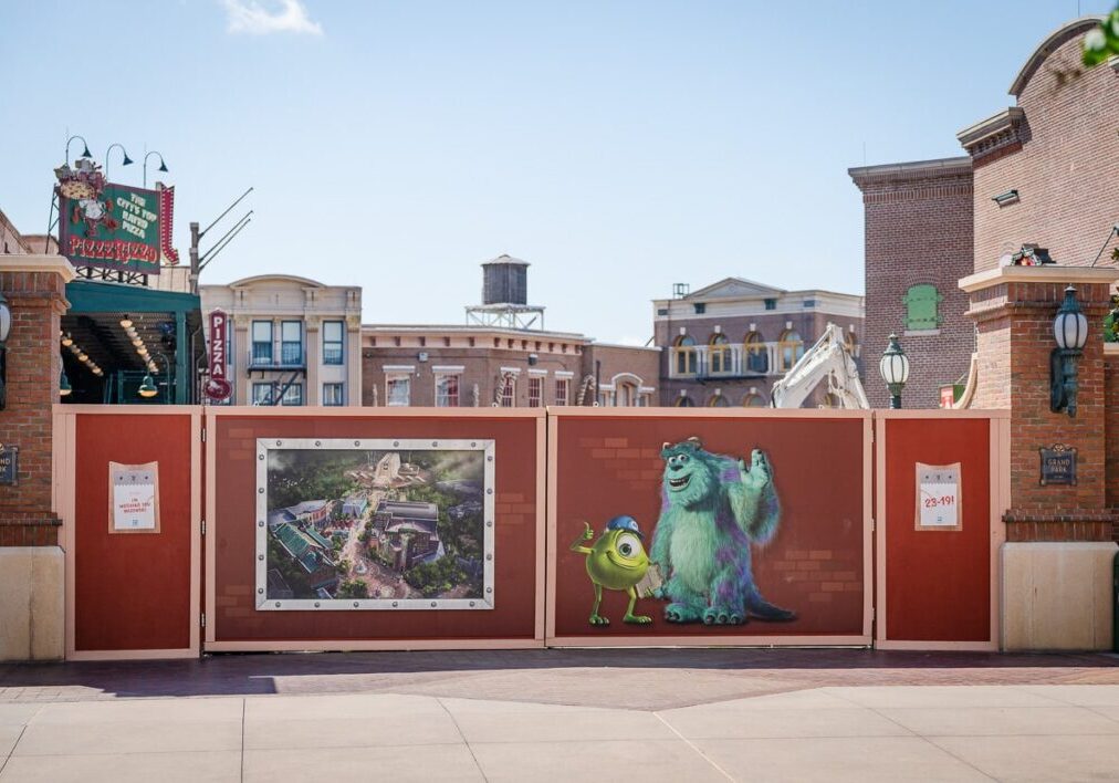 Monsters, Inc. Doors Coaster Construction & Muppets Demolition Continues at Disney's Hollywood Studios
