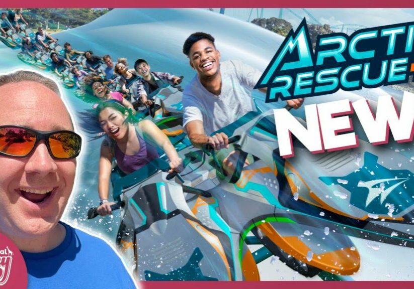 [NEW] Arctic Rescue Launch Coaster SPRING 2023 at SeaWorld San