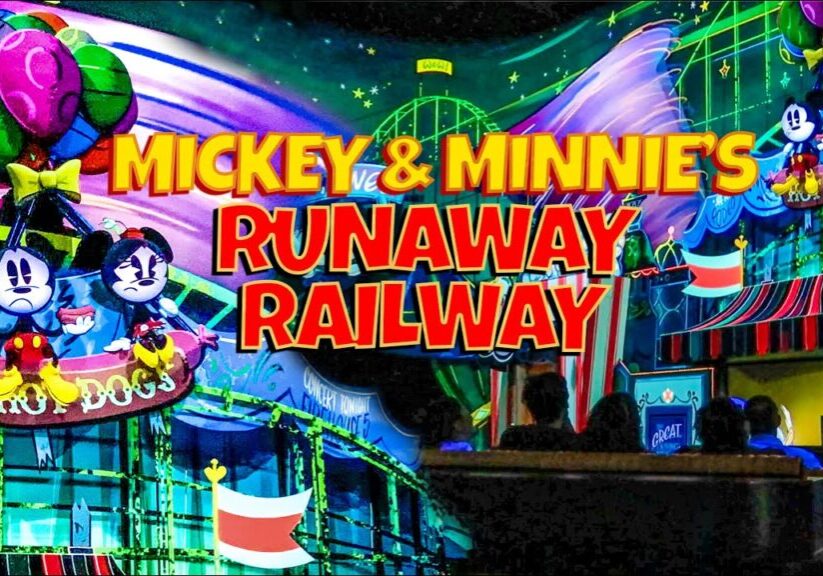 New Mickey and Minnie's Runaway Railway Full Multi-Angle On Ride