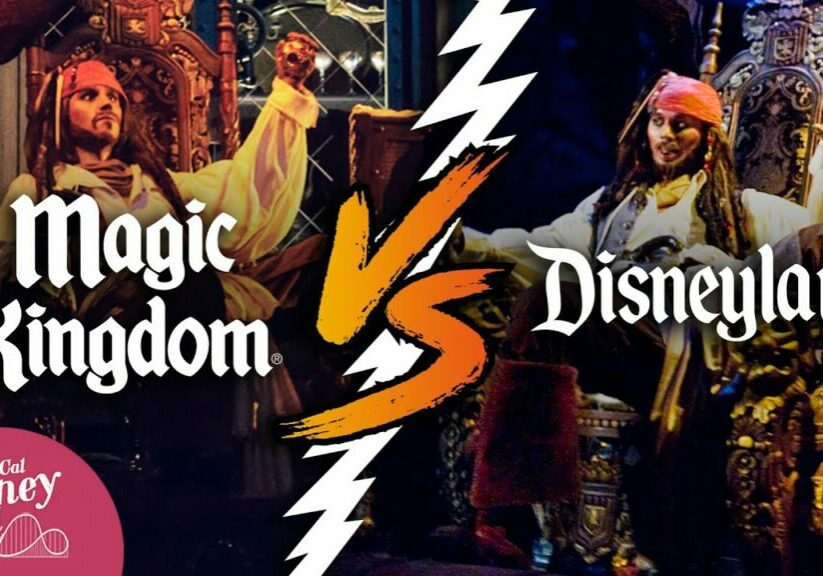 Pirates of the Caribbean Disneyland vs Disney World Full Ride