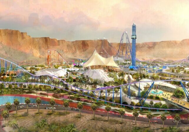 Precreation Video Of World Record Breaking Roller Coaster, Falcon's Flight At Six Flags Qiddiya Will Blow Your Mind!