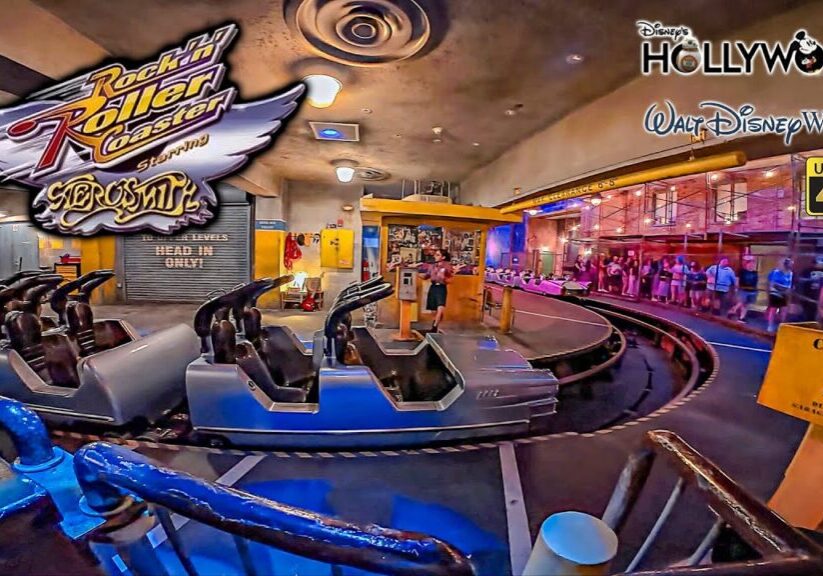 Rock n Roller Coaster On Ride Front Seat 4K POV