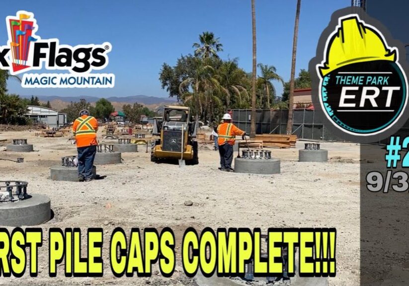 SIX FLAGS MAGIC MOUNTAIN NEW 2022 RIDE CONSTRUCTION UPDATE #26