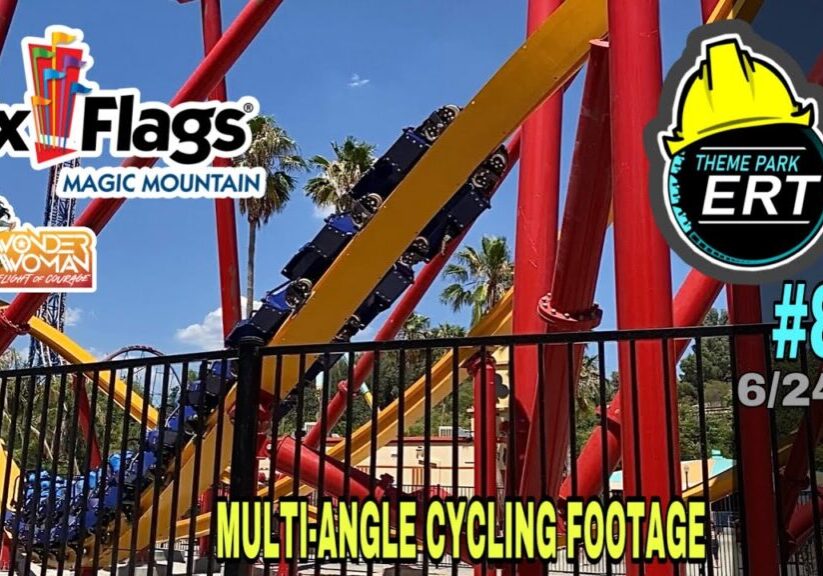 SIX FLAGS MAGIC MOUNTAIN WONDER WOMAN CONSTRUCTION UPDATE #89 6/23/22
