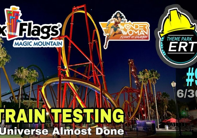 SIX FLAGS MAGIC MOUNTAIN WONDER WOMAN CONSTRUCTION UPDATE #91 6/30/22 SIX FLAGS MAGIC MOUNTAIN WONDER WOMAN CONSTRUCTION UPDATE #91 6/30/22