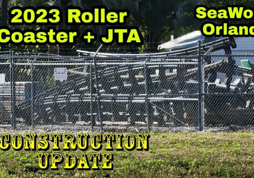 SeaWorld Orlando 2023 Roller Coaster / Journey To Atlantis Construction