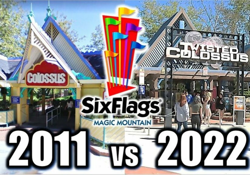 Six Flags Magic Mountain: 2011 vs 2022
