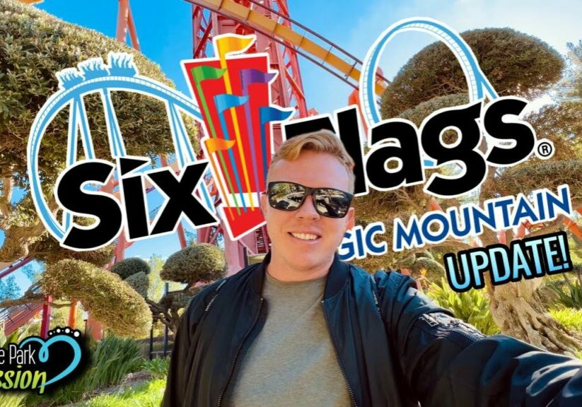 Six Flags Magic Mountain Update! Tatsu, Wonder Woman and Demo