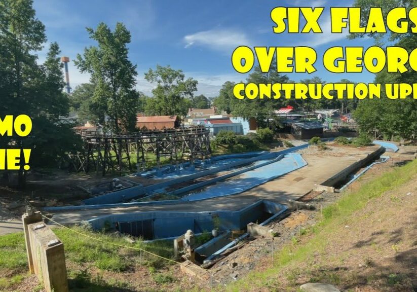 Six Flags Over Georgia New For 2022 Attraction Construction /