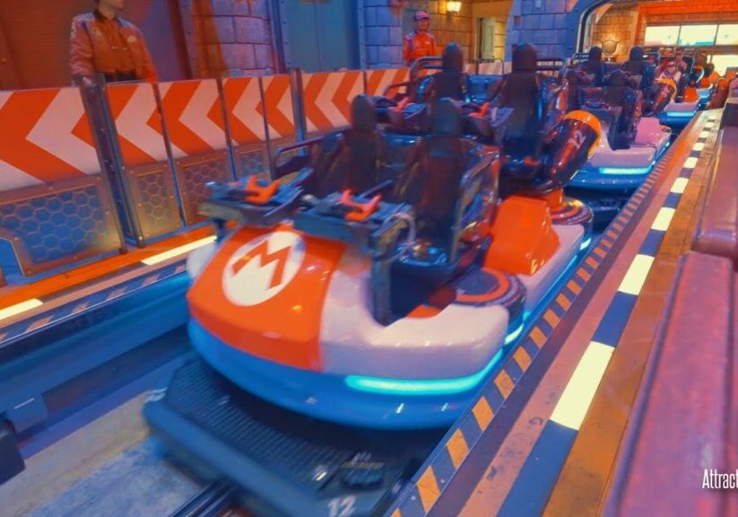 Super Mario Kart Dark Ride at Universal Studios | Queue