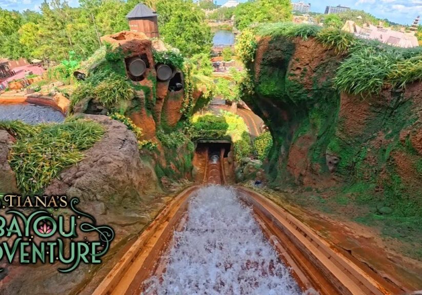 Tiana's Bayou Adventure 4K Front Seat POV - Walt Disney