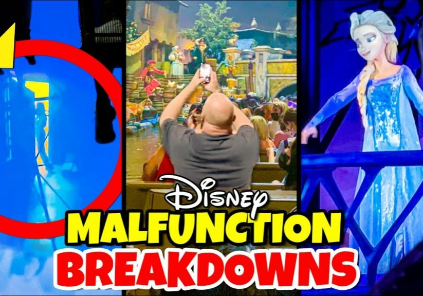 Top 10 Disney Fails, Ride Breakdowns & Malfunctions Pt 6