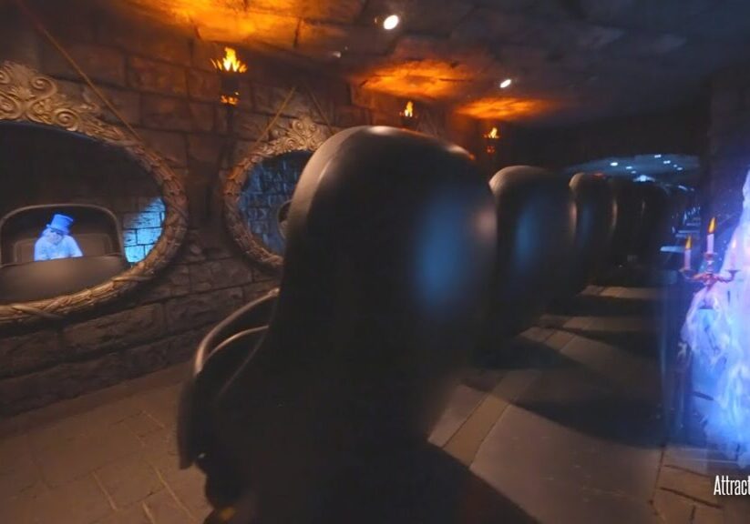 UPDATED Haunted Mansion Ride 2025 - NEW Attic Scene at