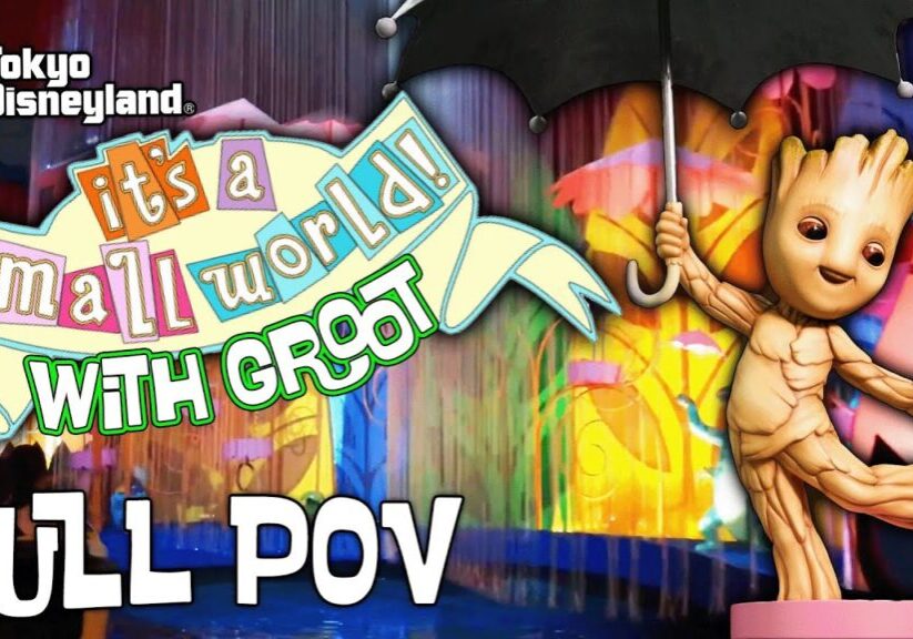 “it’s a small world” with Groot - Marvel Ride POV
